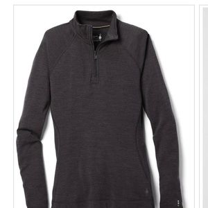 Smartwool Merino Wool Basic Layer 1/4zip Sz M Gently Worn